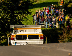 Grzegorz Olchawski i Łukasz Wroński zaprezentują słowackim kibicom swoje niesamowite i piekielnie szybkie Audi Quattro (fot. Jakub Rozmus)