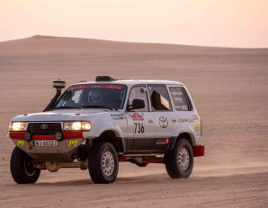 2. Michał Horodeński Arkadiusz Sałaciński Toyota Land Cruiser HDJ80 Rajd Dakar Classic 2024 Fot. TOYOTA TEAM CLASSIC