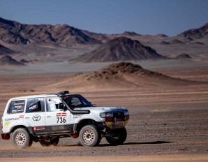 4. Michał Horodeński Arkadiusz Sałaciński Toyota Land Cruiser HDJ80 Rajd Dakar Classic 2024  Fot. TOYOTA TEAM CLASSIC