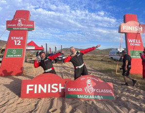 7. Michał Horodeński Arkadiusz Sałaciński Rajd Dakar Classic 2024  Fot. TOYOTA TEAM CLASSIC